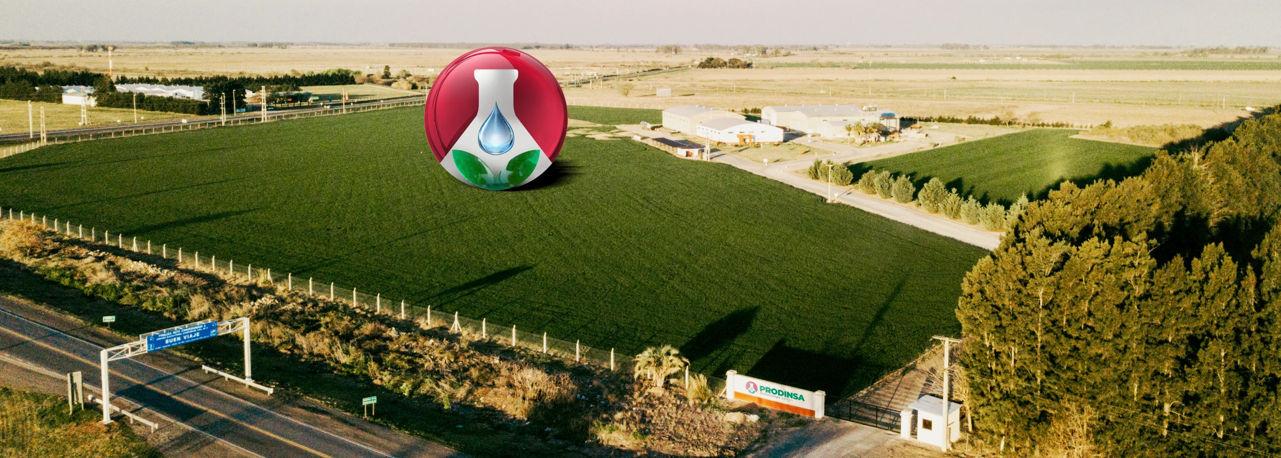 Vista aérea de la planta industrial de Prodinsa
